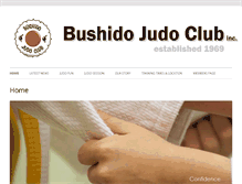 Tablet Screenshot of bushidojudoclub.com